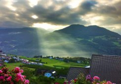 Ausblick vom Balkon