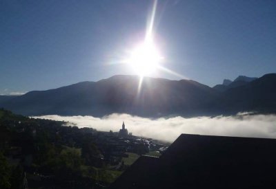 Ausblick vom Balkon - Sonnenaufgang